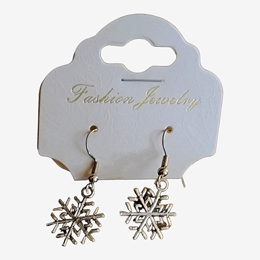 Snowflake Charm Earrings
